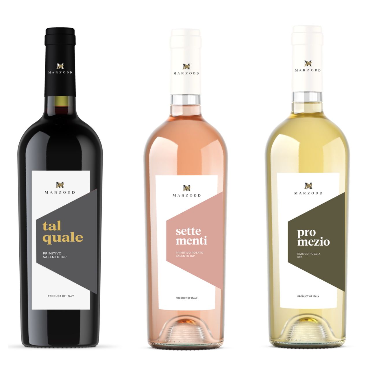Marzodd Probierpakete Talquale Rosso - Settementi Rosato - Promezio Bianco