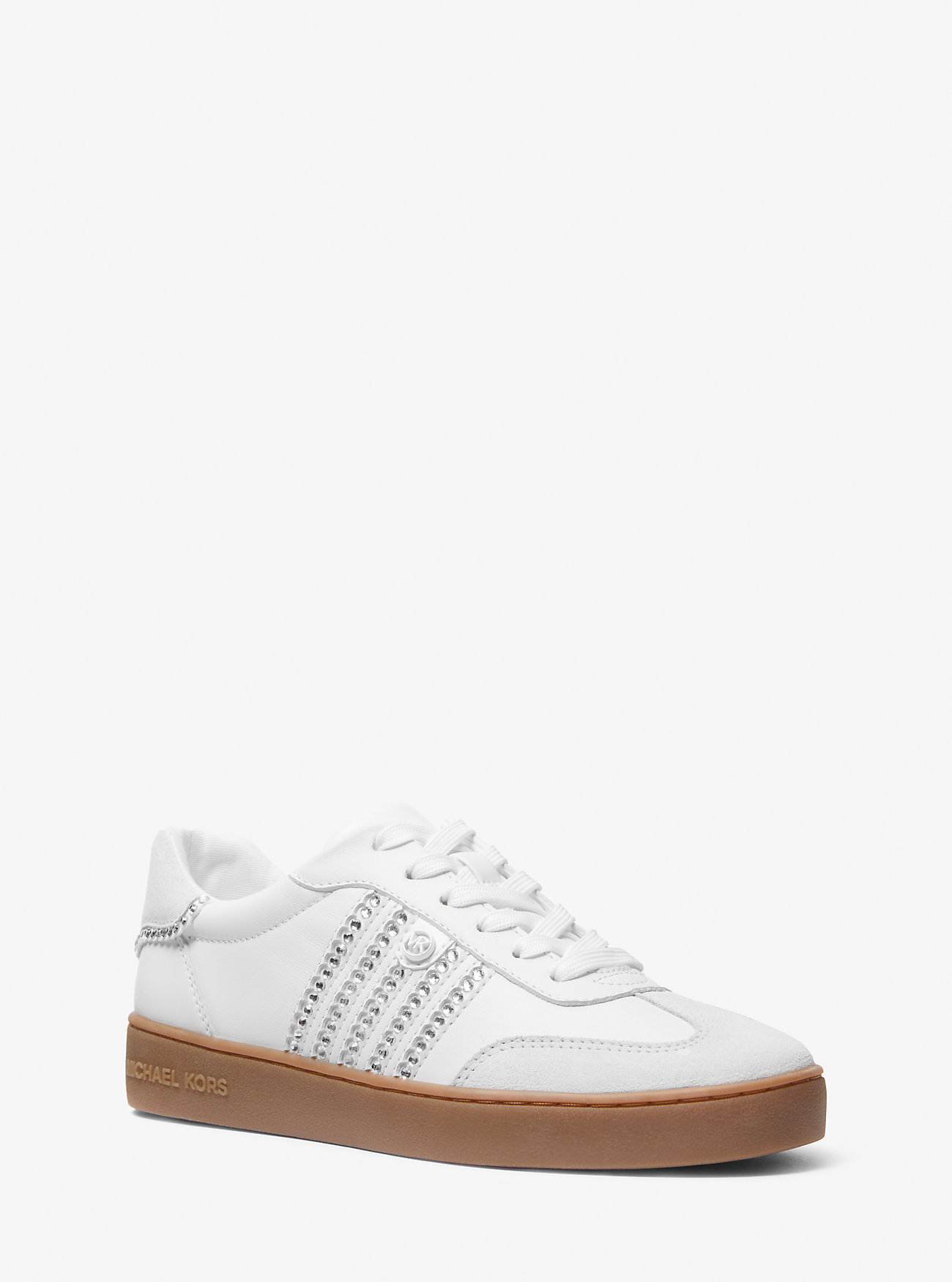 Sneakers Scotty in pelle decorate - BIANCO OTTICO