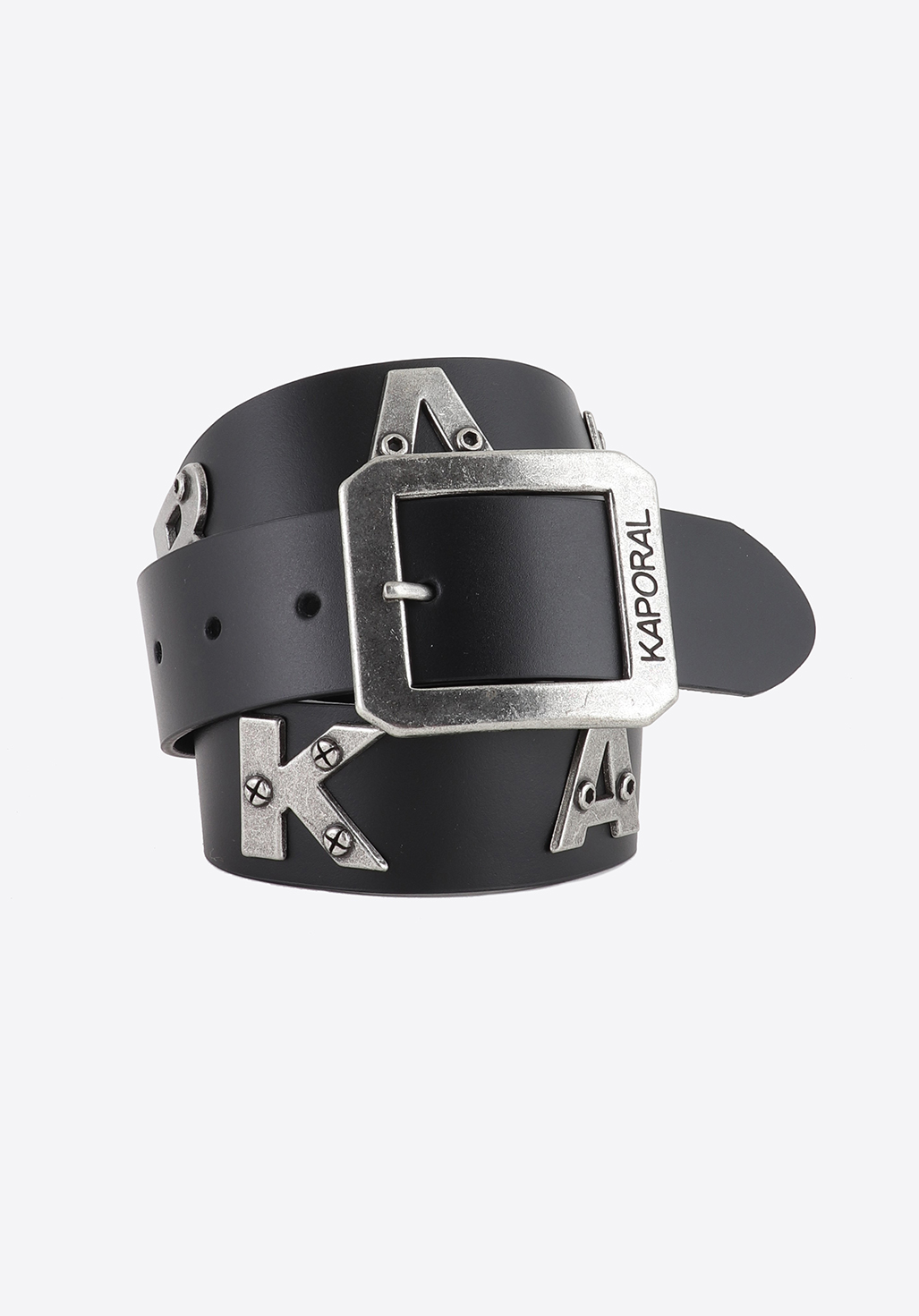 BOLDY  Ceinture en cuir noir Femme