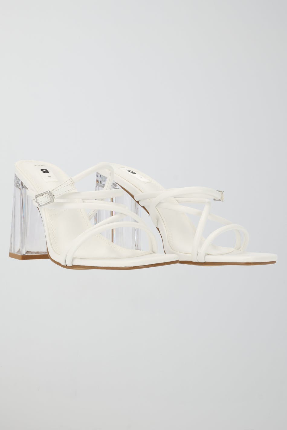 Strappy high heel sandals