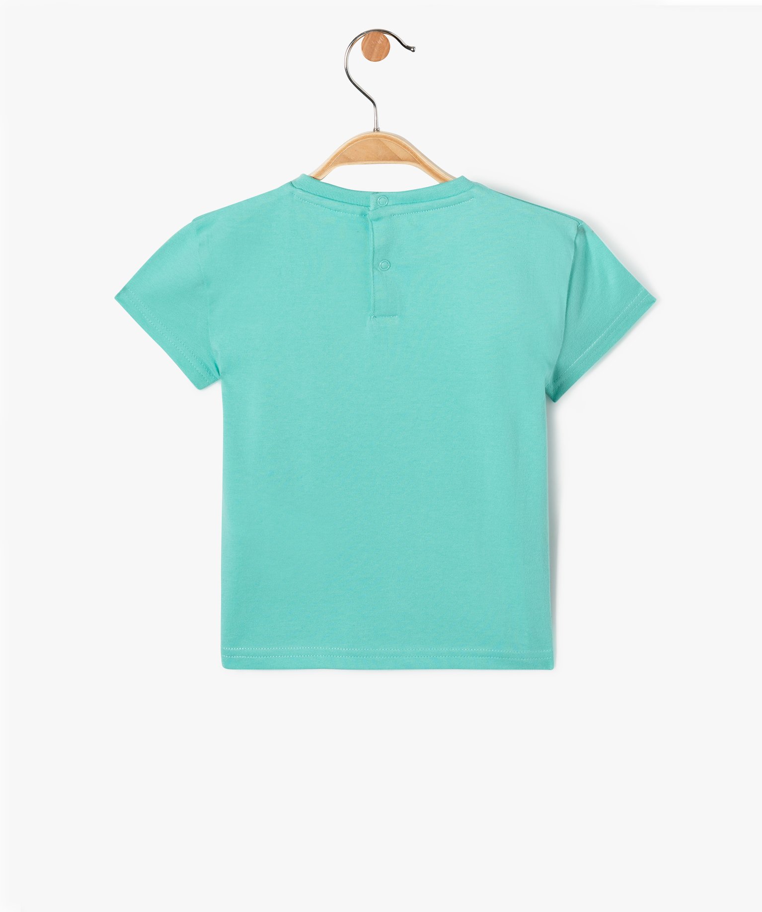 Tee-shirt à manches courtes en coton imprimé ciné bébé ... vert clair | GEMO