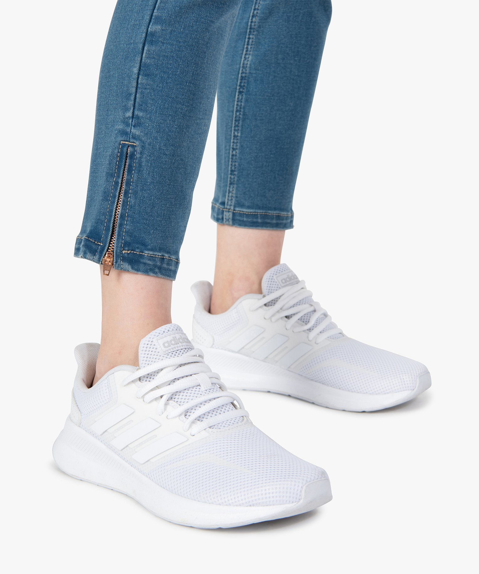 Jean femme coupe skinny longueur 7/8ème stone | GEMO
