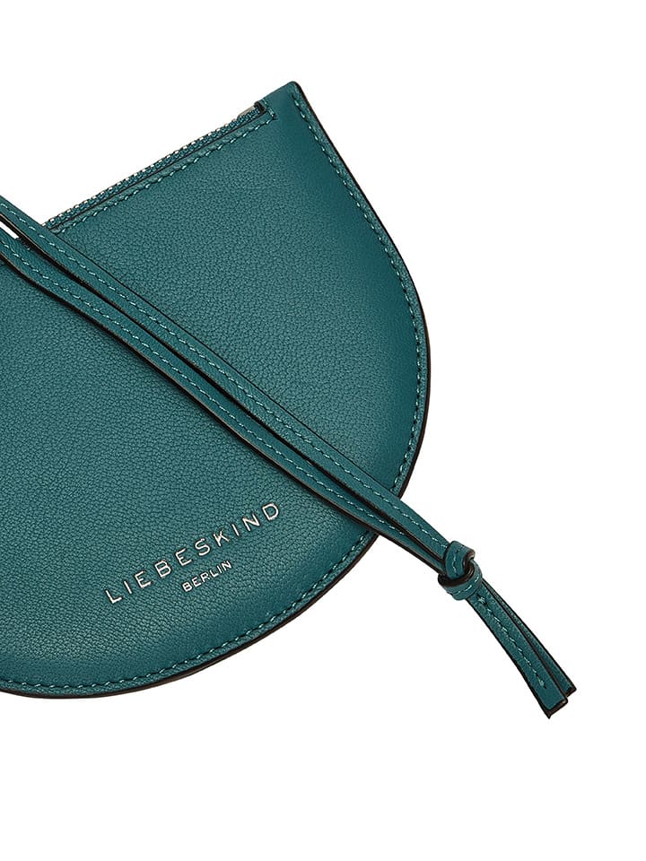 LIEBESKIND BERLIN Leder-Umhängetasche in Petrol - (B)14 x (H)10 x (T)1 cm günstig kaufen onesize