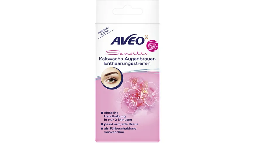 AVEO Kaltwachsstrips Augenbrauen