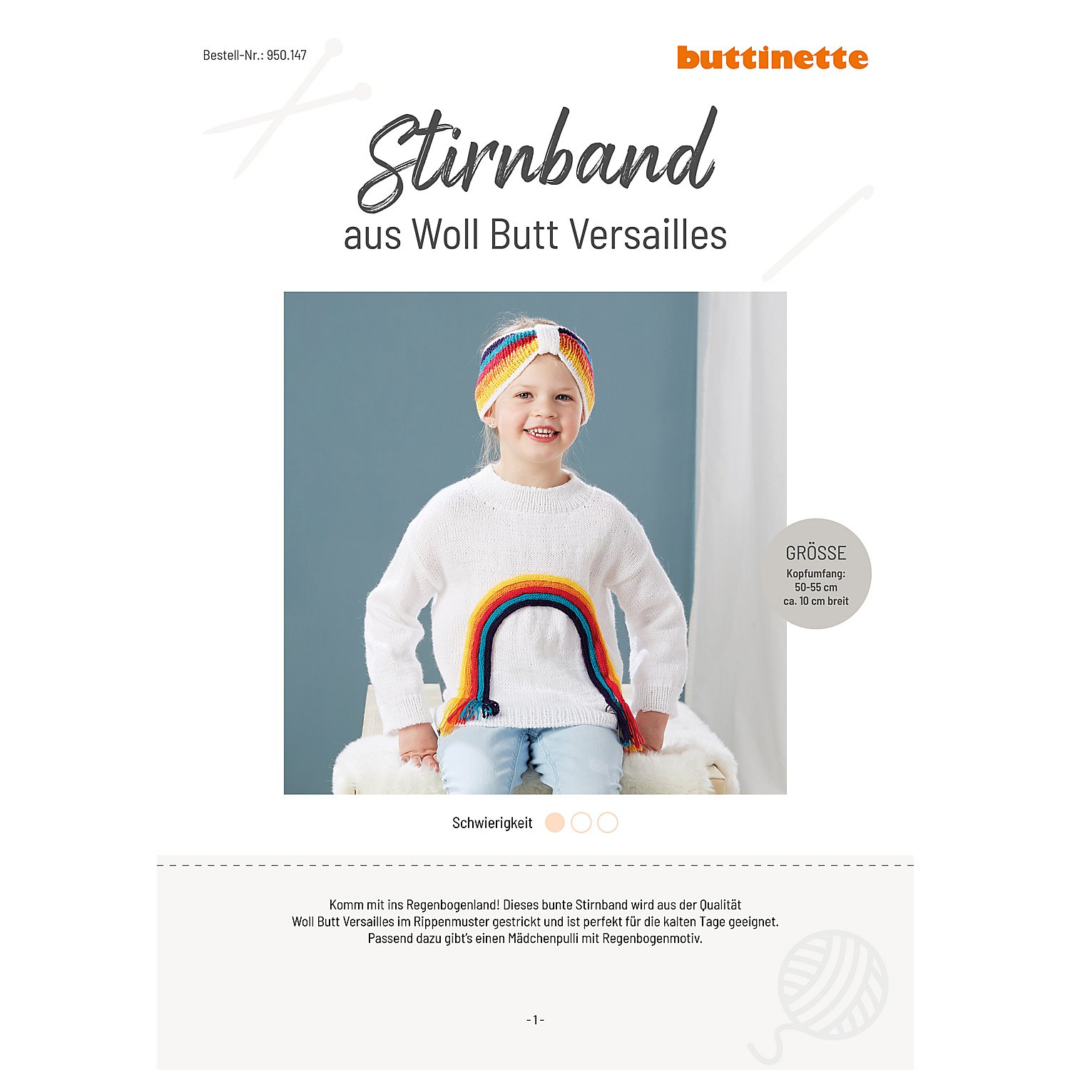 Strickanleitung – Stirnband aus Woll Butt Versailles