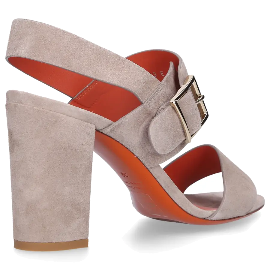 Santoni - Sandalen 58733 Veloursleder grau - grau