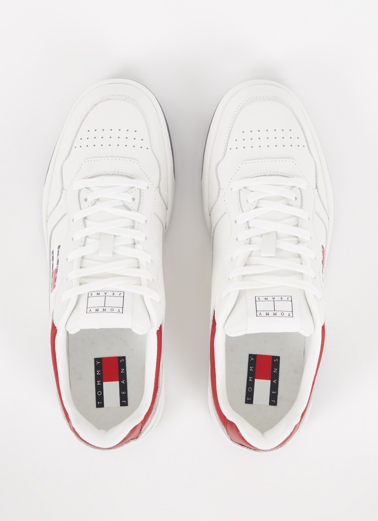 Teniși din piele Tommy Hilfiger cu logo