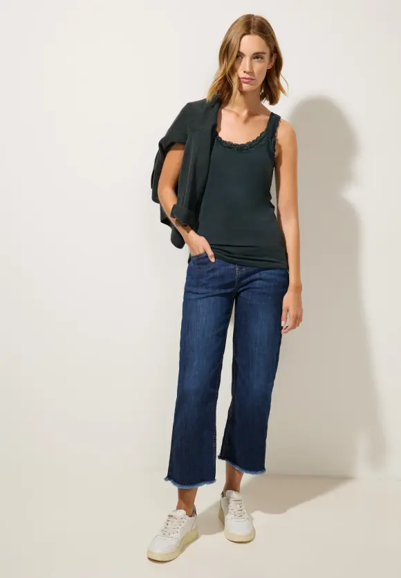 Street One Basic Top mit Spitze