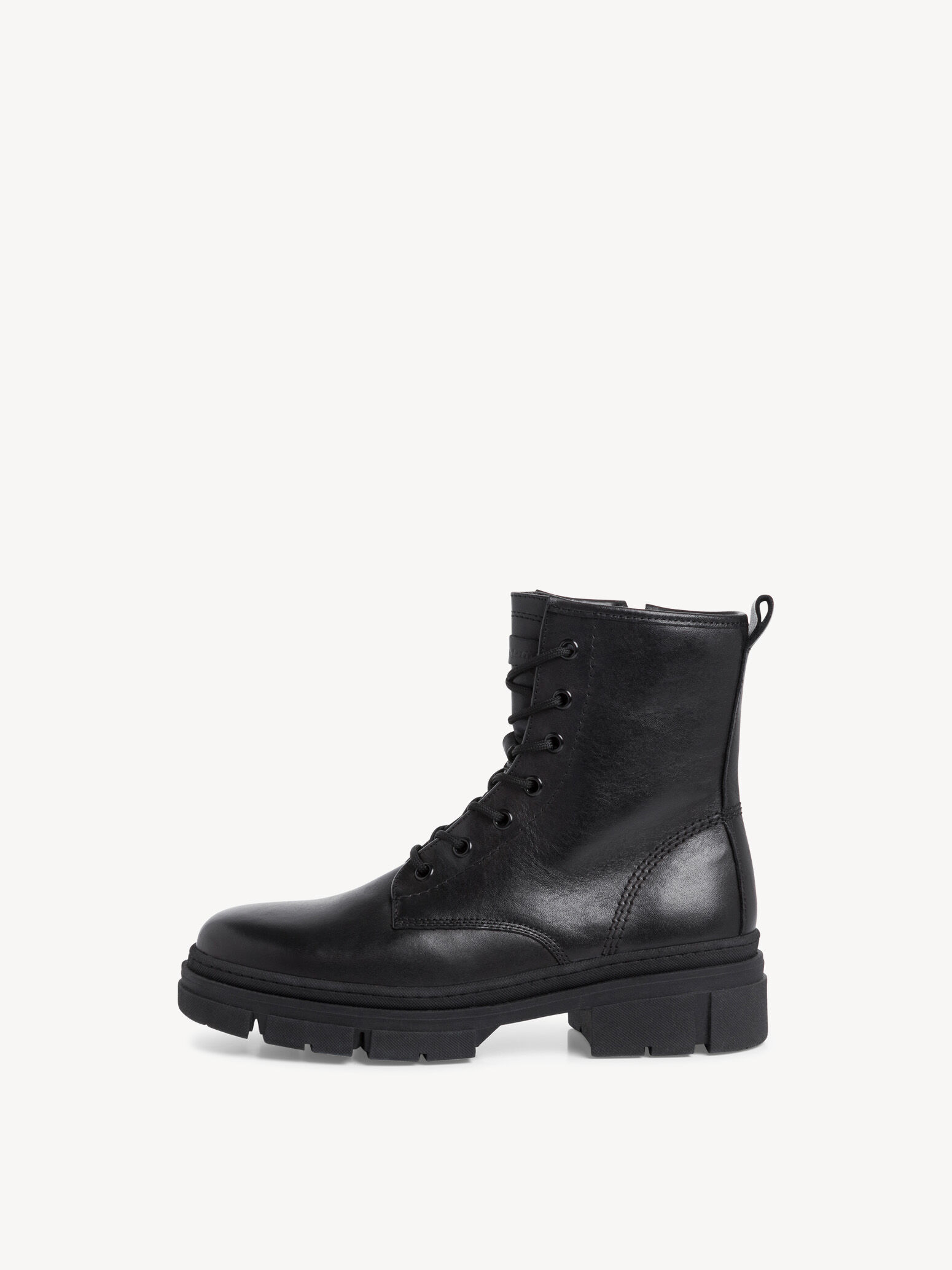 Bottine en cuir - noir