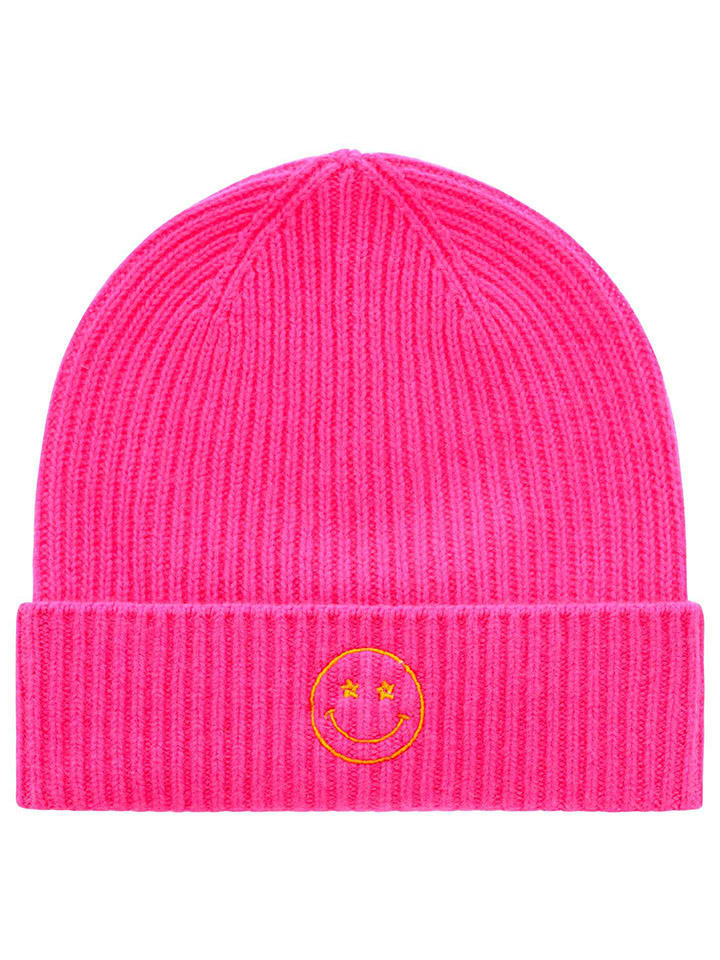 Zwillingsherz Kaschmir-Beanie in Pink günstig kaufen onesize