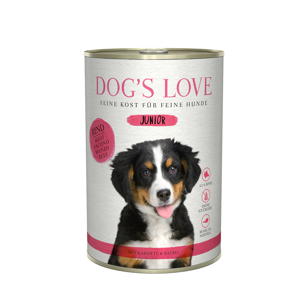 Dog's Love Junior Rind mit Karotte und Salbei kaufen bei ZooRoyal
