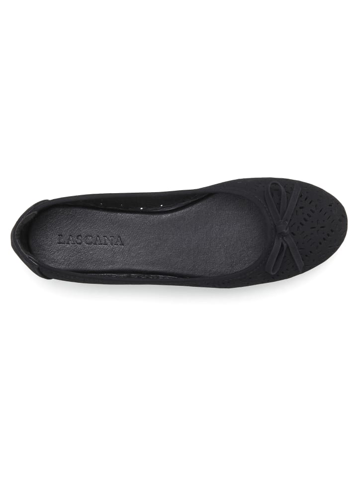 LASCANA Ballerina in schwarz günstig kaufen