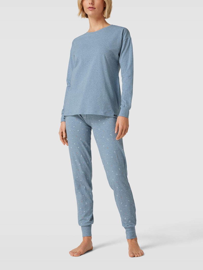 Pyjamahose mit elastischem Bund Modell 'Every Night' in blau