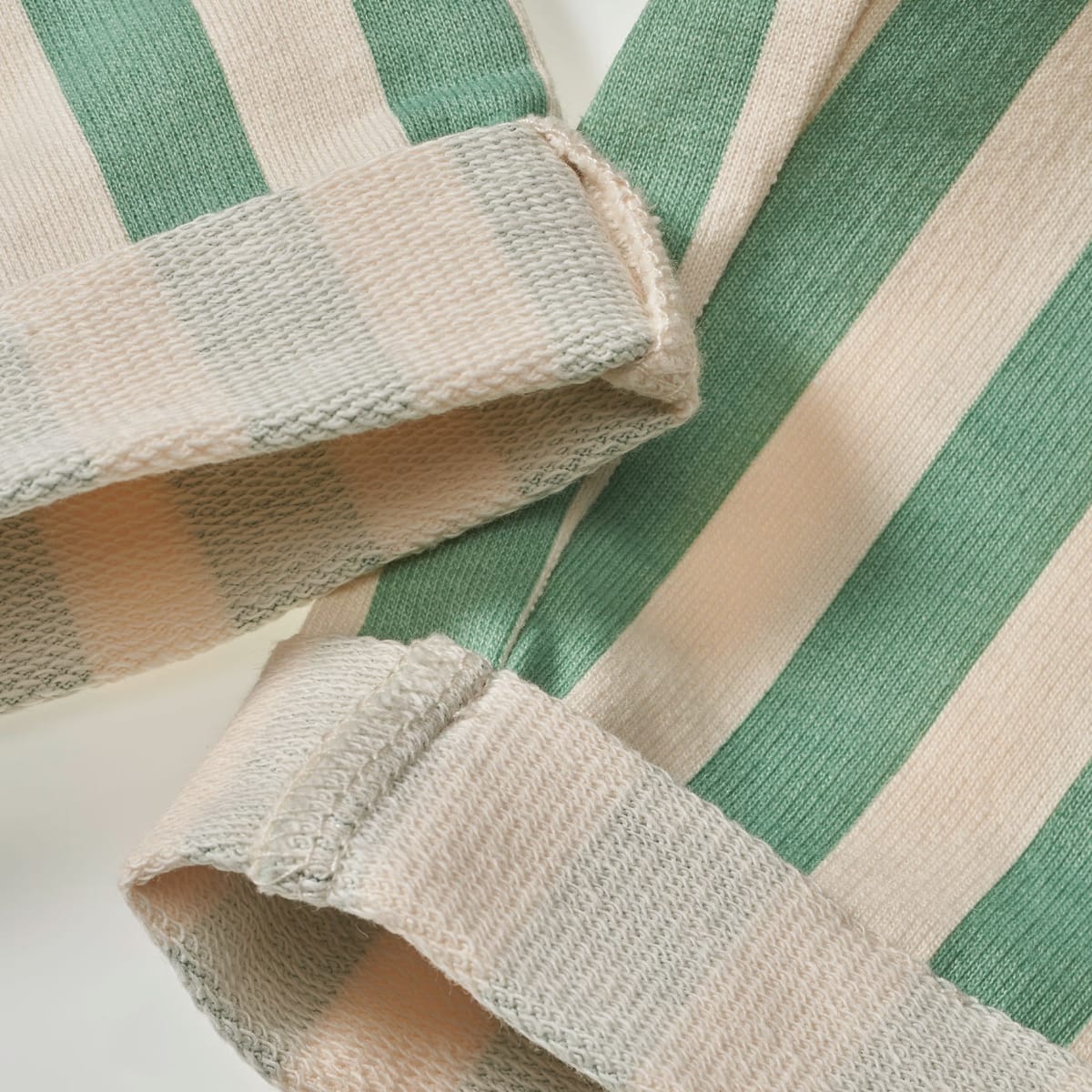 Jogginghose mit Streifen, beige & grün, Gr. 92, 1 St
