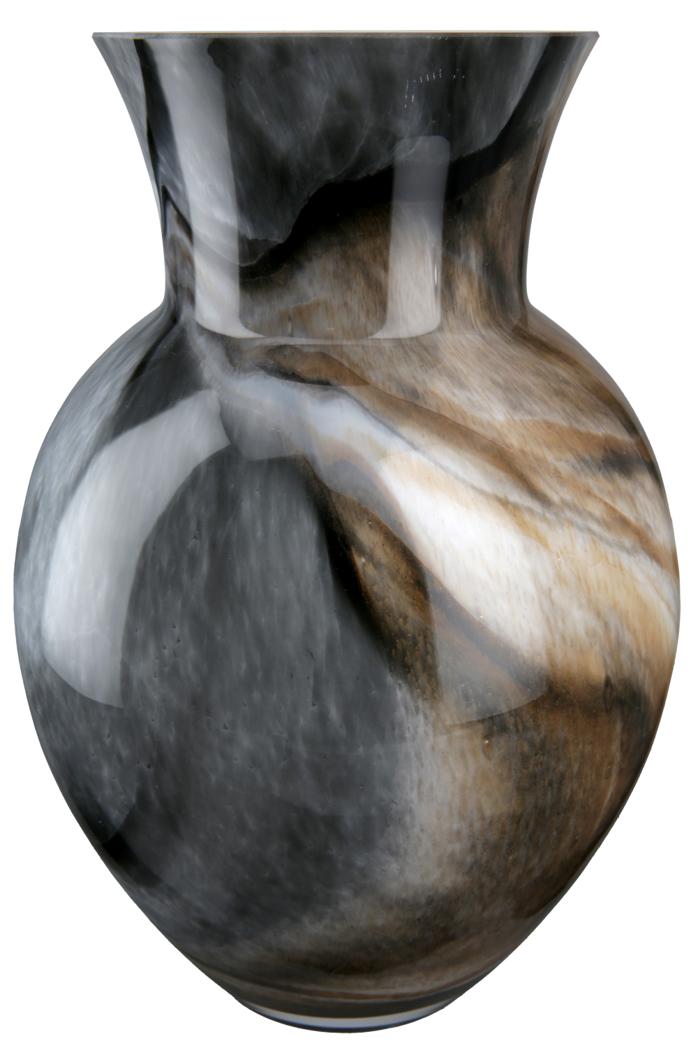 Vase Draga braun/grau