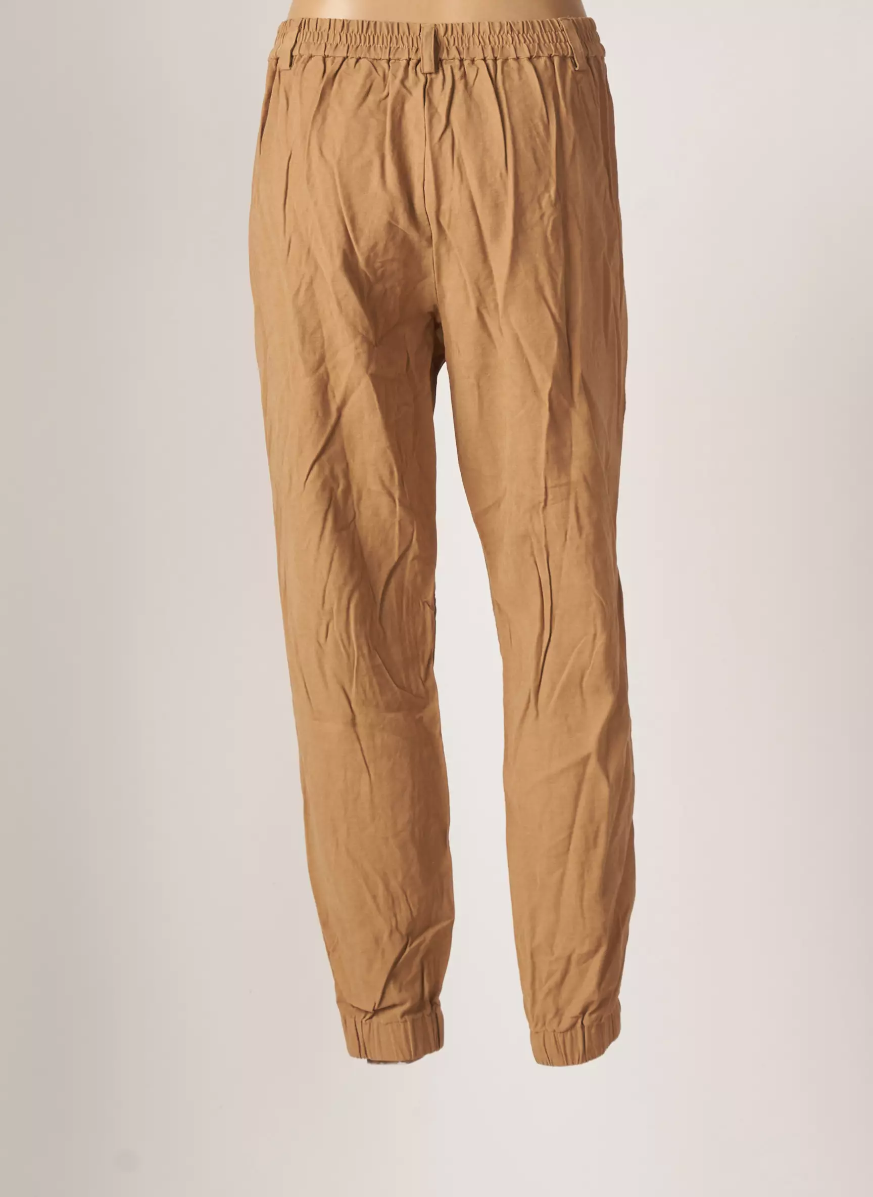 Only Pantalons Droits Femme couleur beige