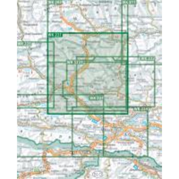 Liesertal, Maltatal, Millstätter See, Spittal an der  Drau, Nockalmstrasse 1 : 50 000 - Wanderkarte
