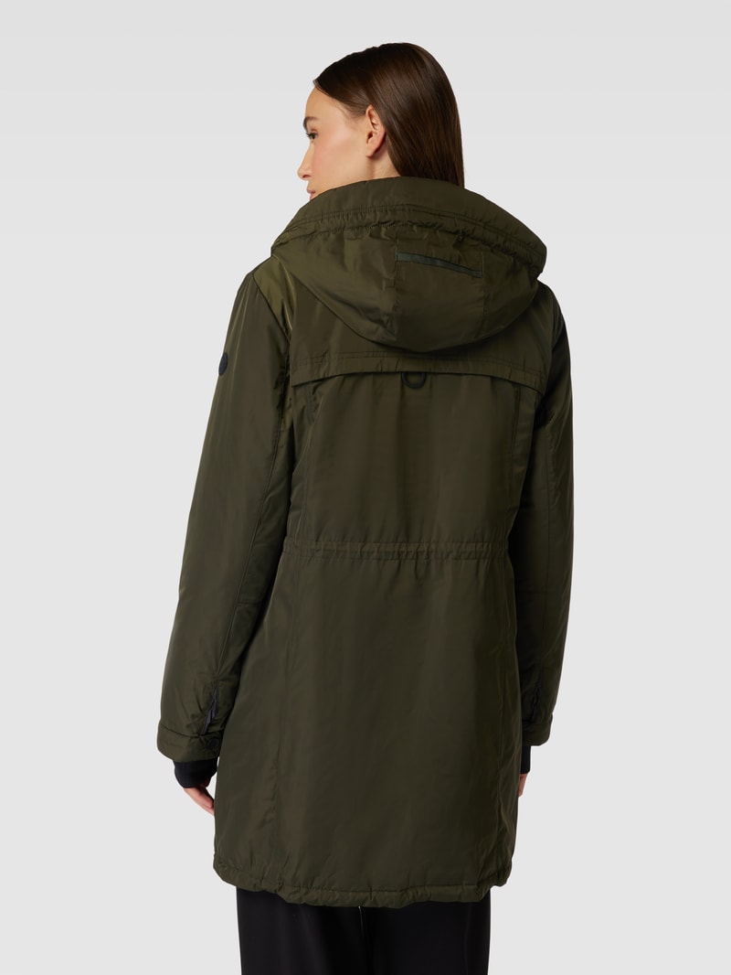 Jacke mit Kapuze in olivgrün