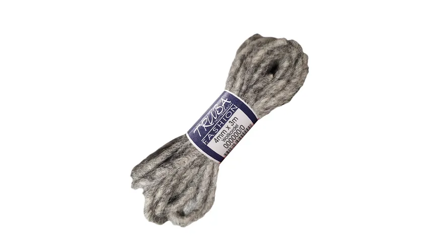 TRUBA Wollkordel 100%-Natur anthrazit 3 m anthrazit