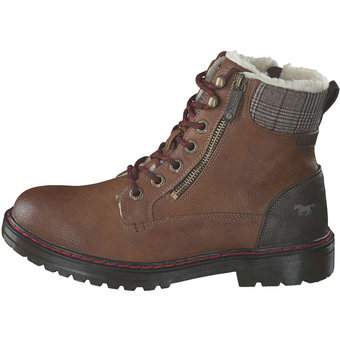 Mustang Schnürstiefelette in braun