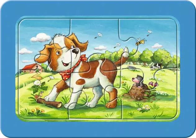 Kinderpuzzle ab 2 Jahren - Meine Tierfreunde - 6 Teile