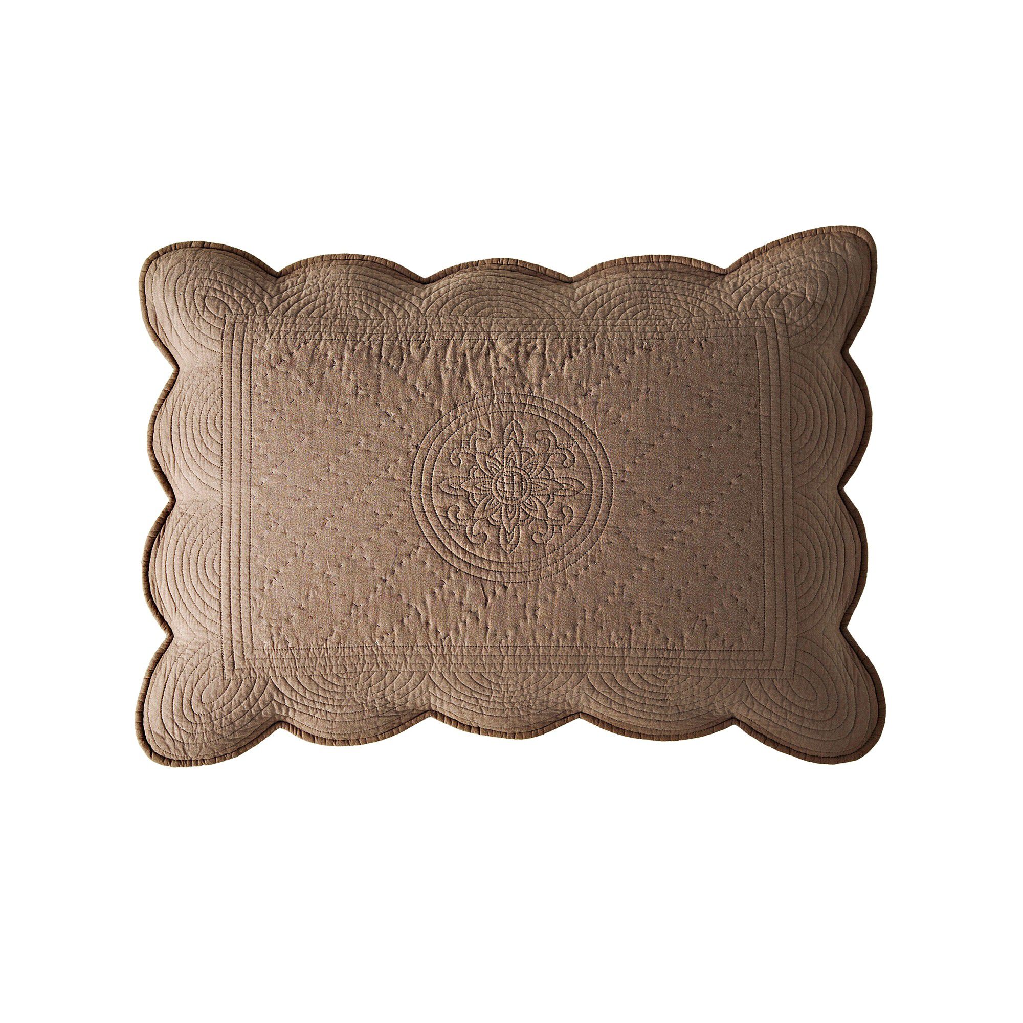 Couvre-lit uni style boutis Cassandre
