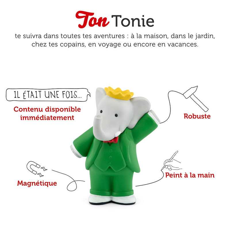 Figurine Tonie Les chasses au trésor de Babar pour Toniebox Tonies