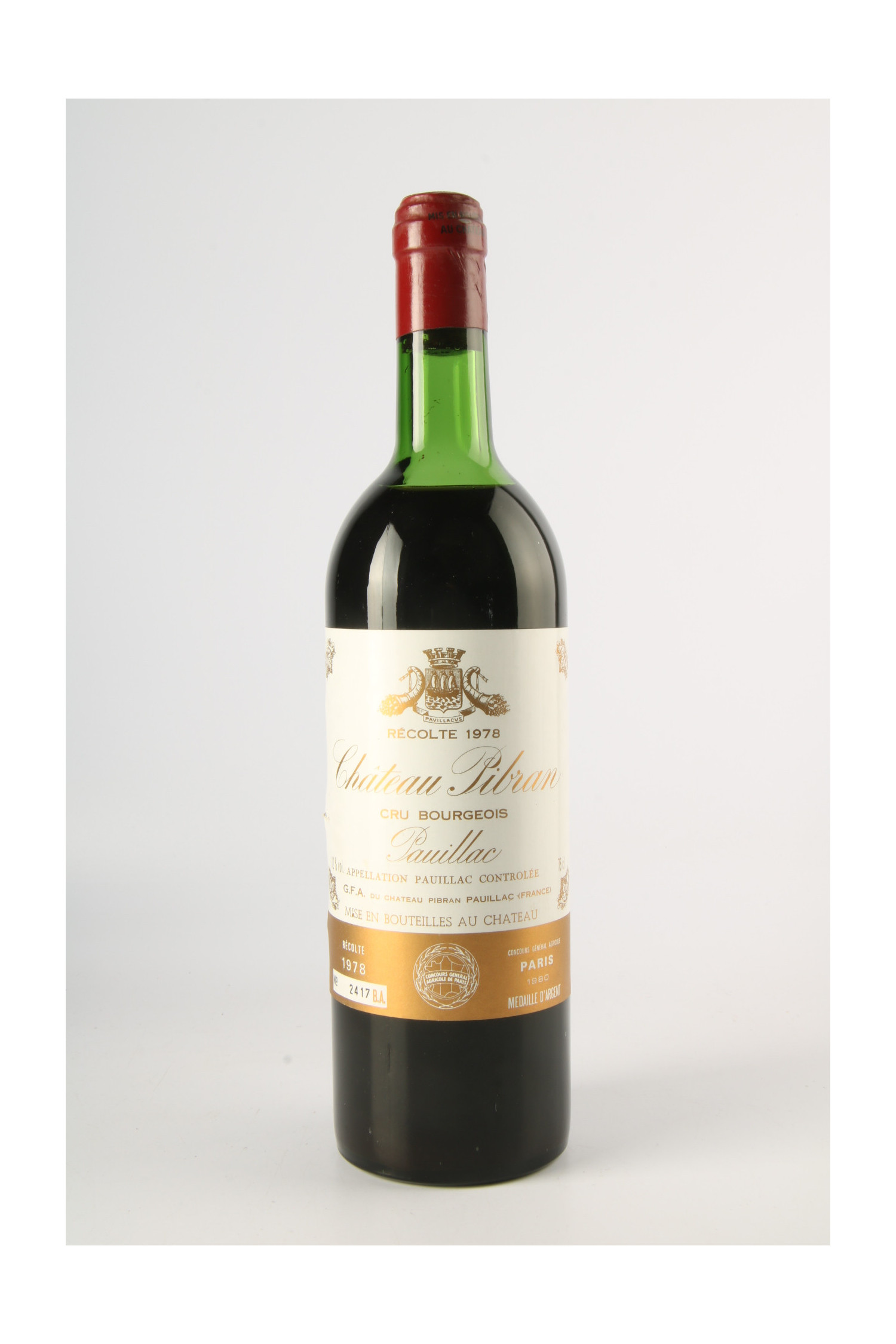 Château Pibran 1978, Pauillac