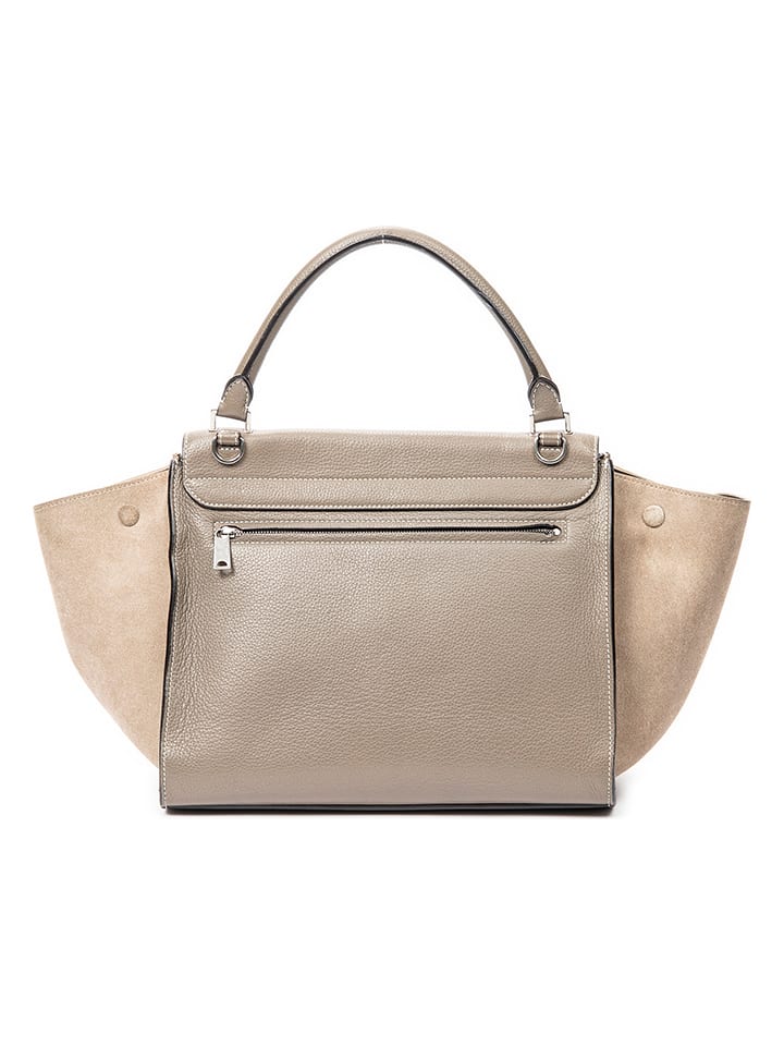 Celine Leder-Henkeltasche in Beige - (B)31 x (H)23 x (T)18 cm günstig kaufen onesize