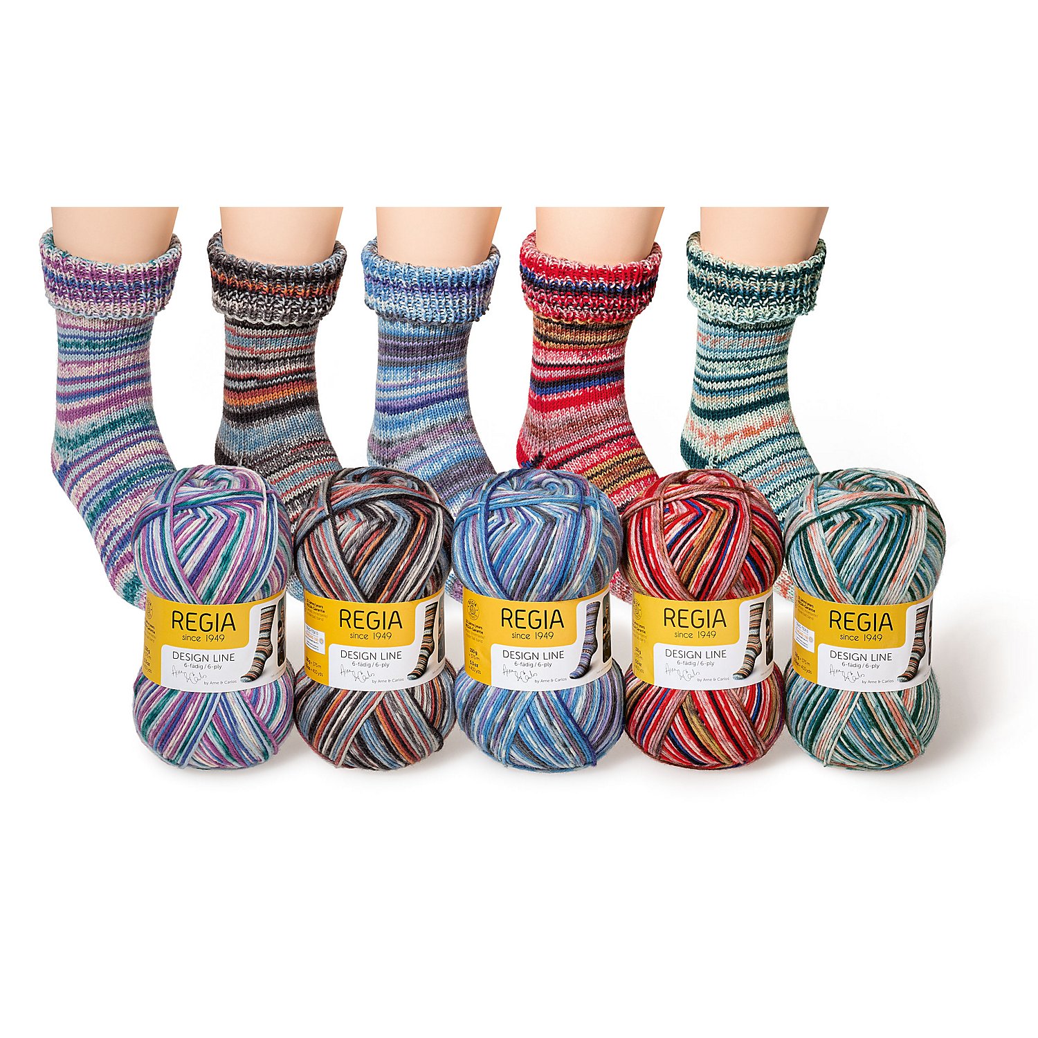 Schachenmayr Regia Sockenwolle Design Line by Arne & Carlos, 6-fädig