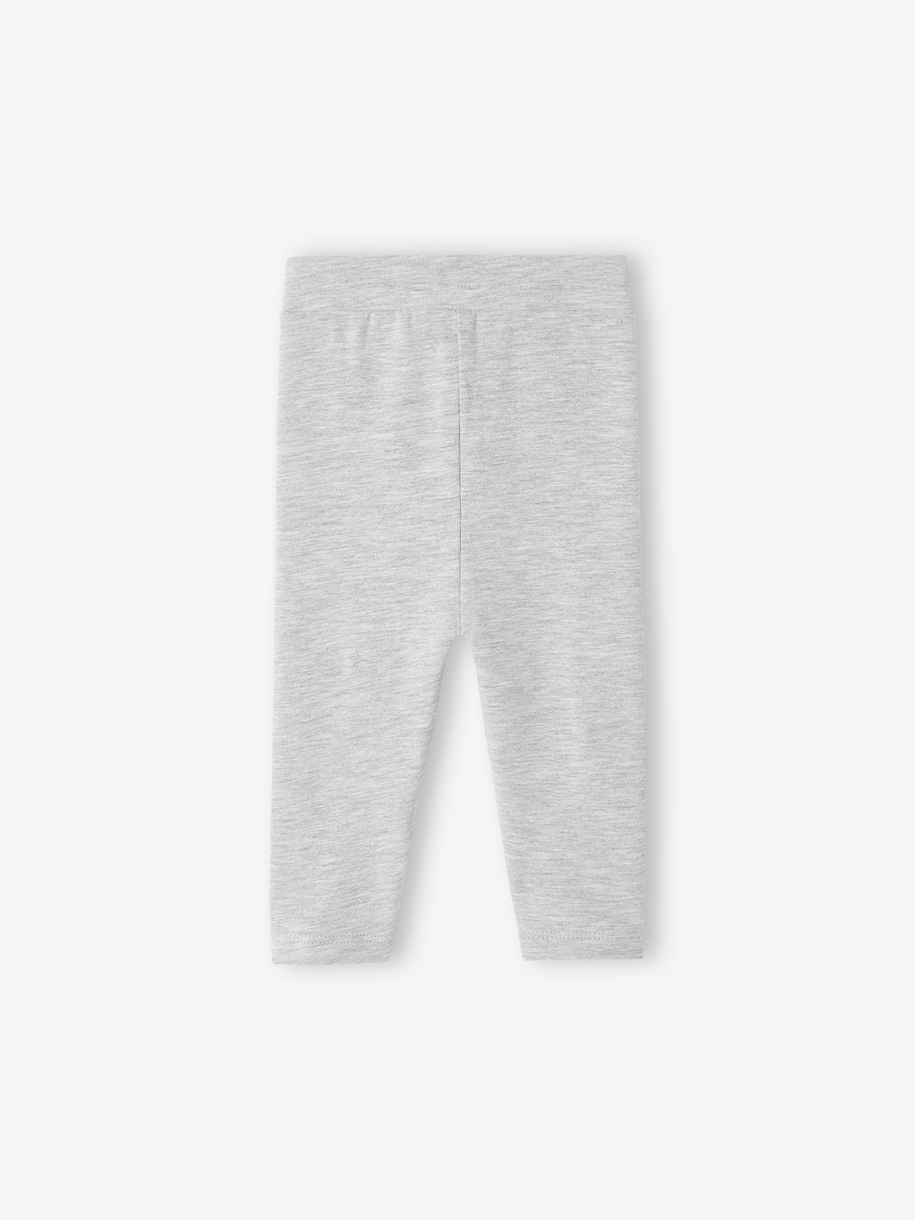 Legging bébé coton biologique gris chiné