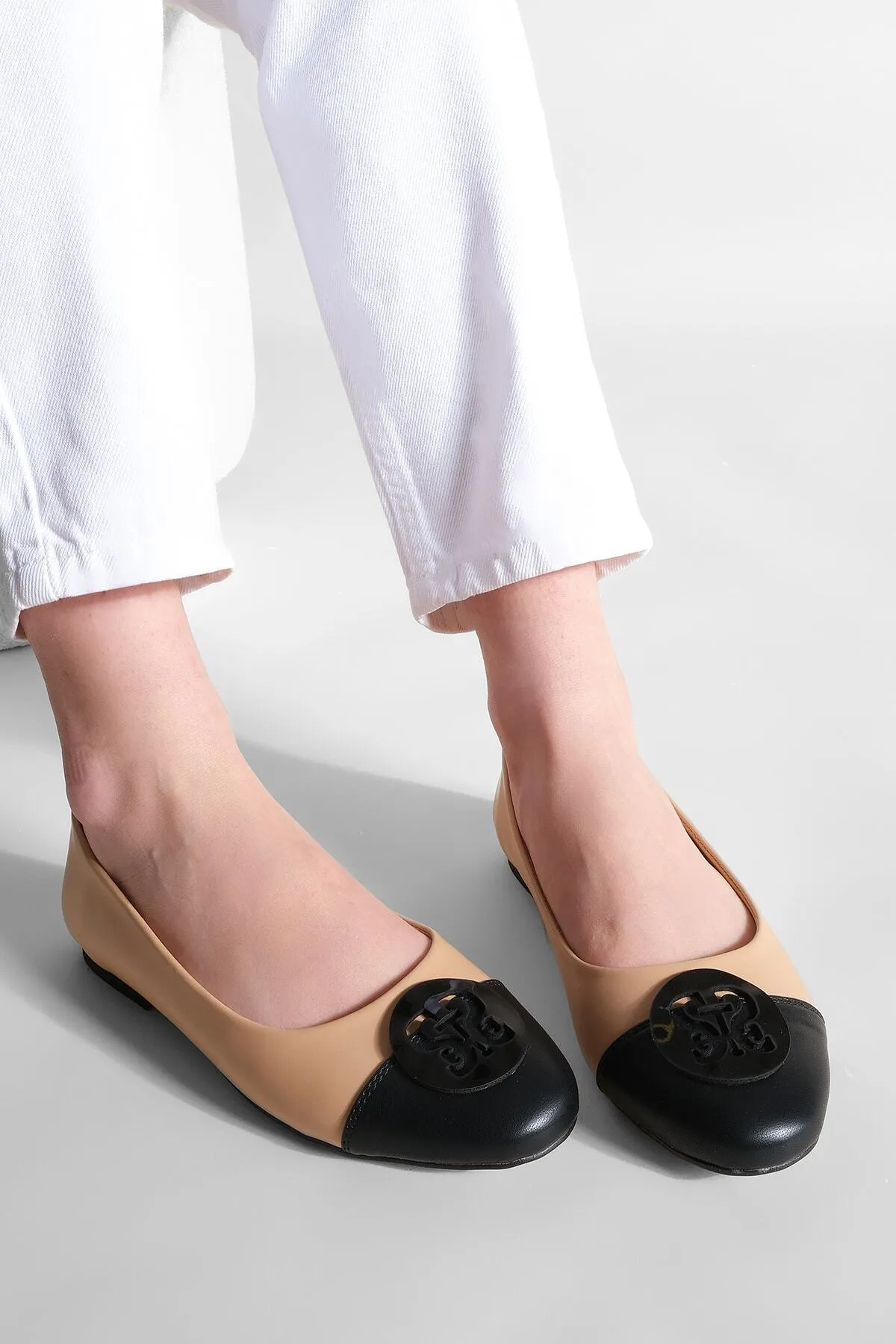 Marjin  Damen Ballerinas mit Schnalle Monda Nerz