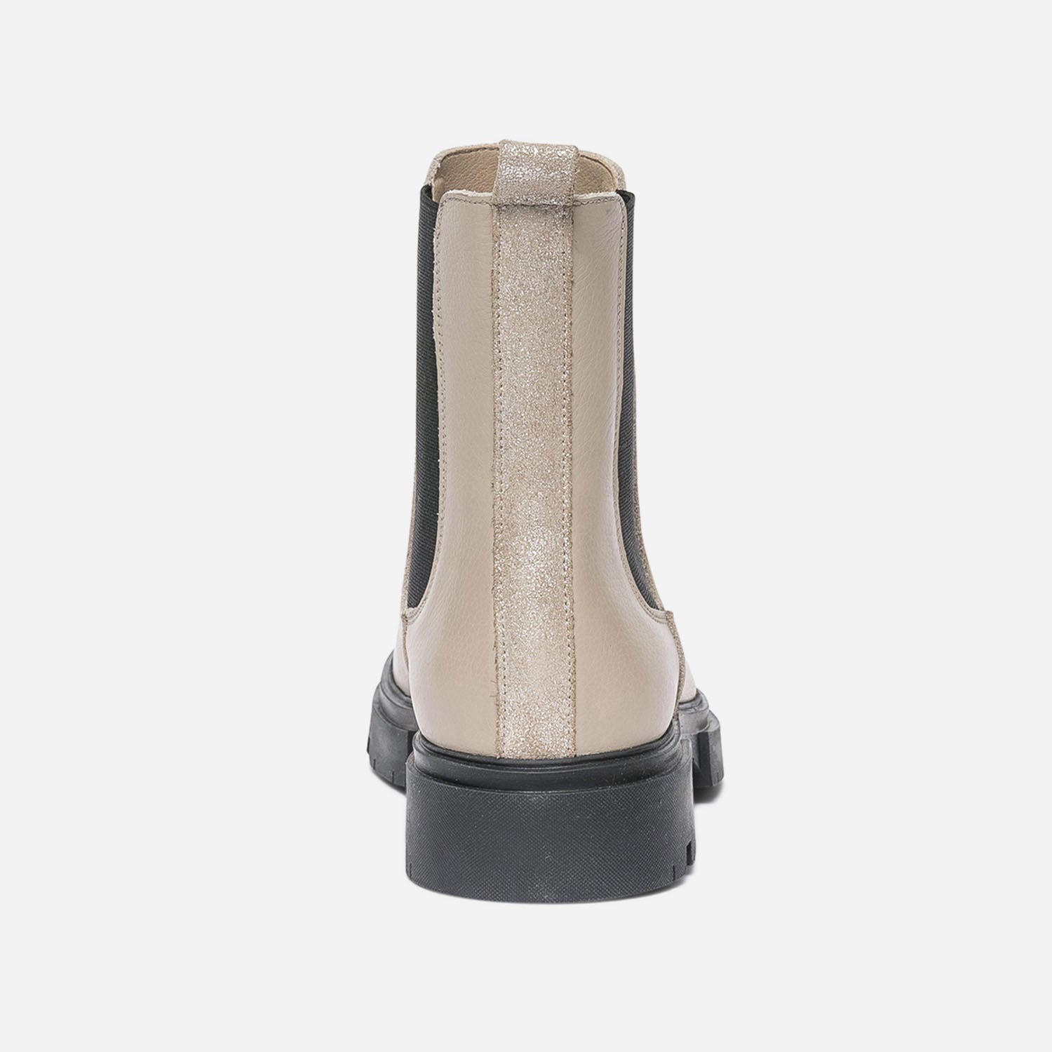 Chelsea boots TEXTO beige éco-conçu en cuir