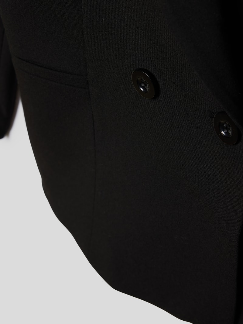 Blazer mit doppelreihiger Knopfleiste in schwarz