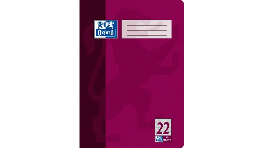 Oxford Heft A4 Lineatur 22 16 Blatt