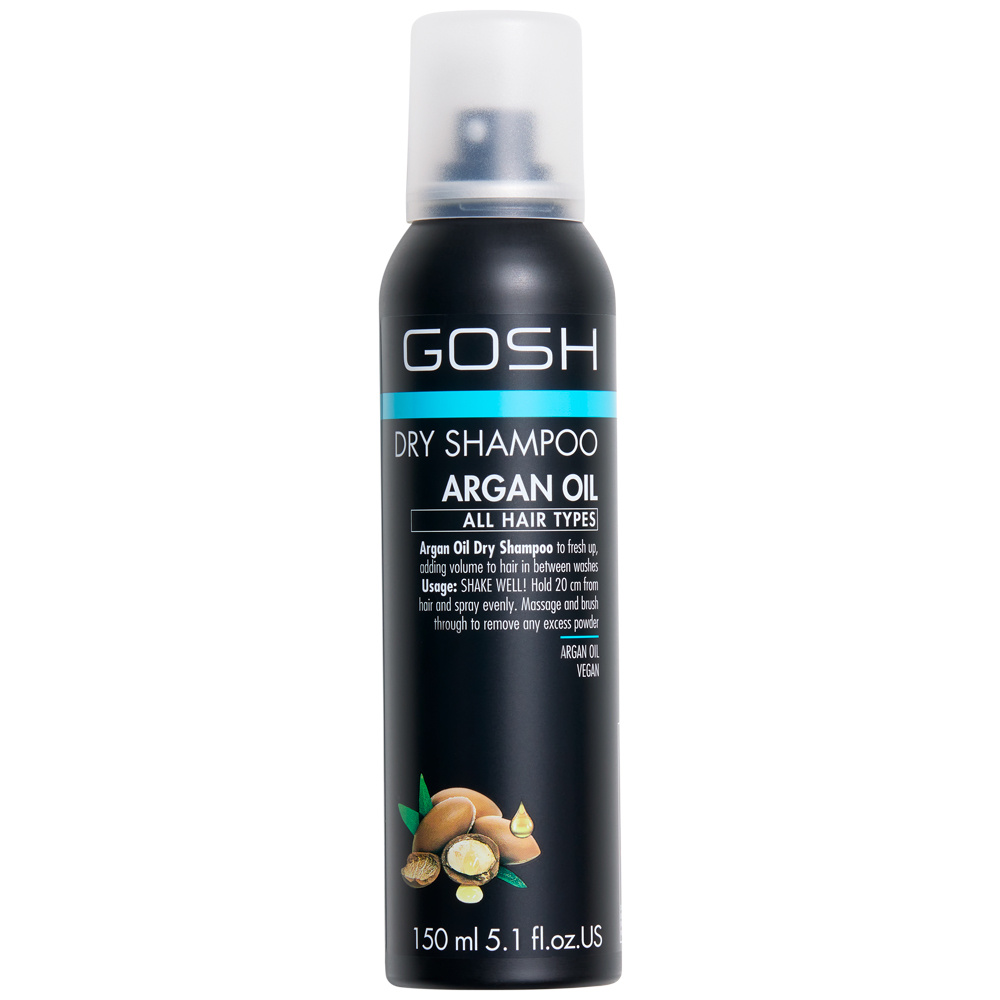 gosh copenhagen Fresh Up! Dry Shampoo Clear Argan Shampooing sec à l'huile d'Argan pour cheveux gras, ternes et sans vie.