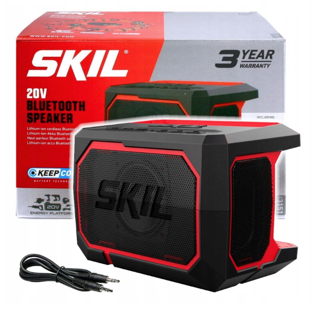 SKIL 3151 CA Akku mit Bluetooth 20V (ohne Akku) Baustellenradio (Lautsprecher)