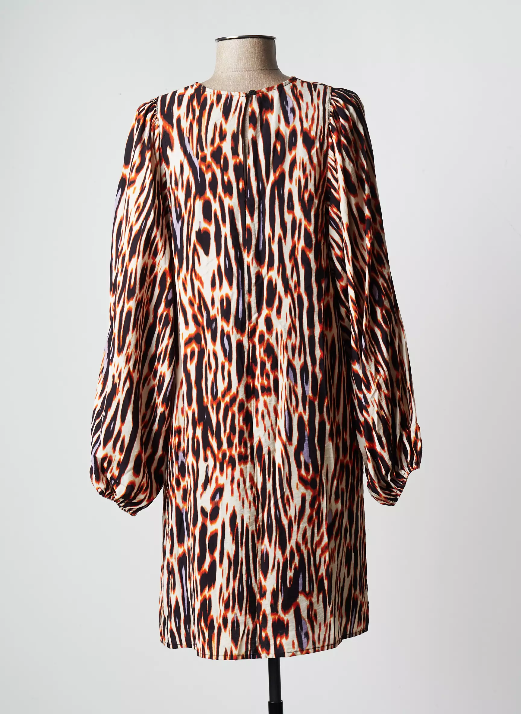 Ichi Robes Mi Longues Femme couleur marron