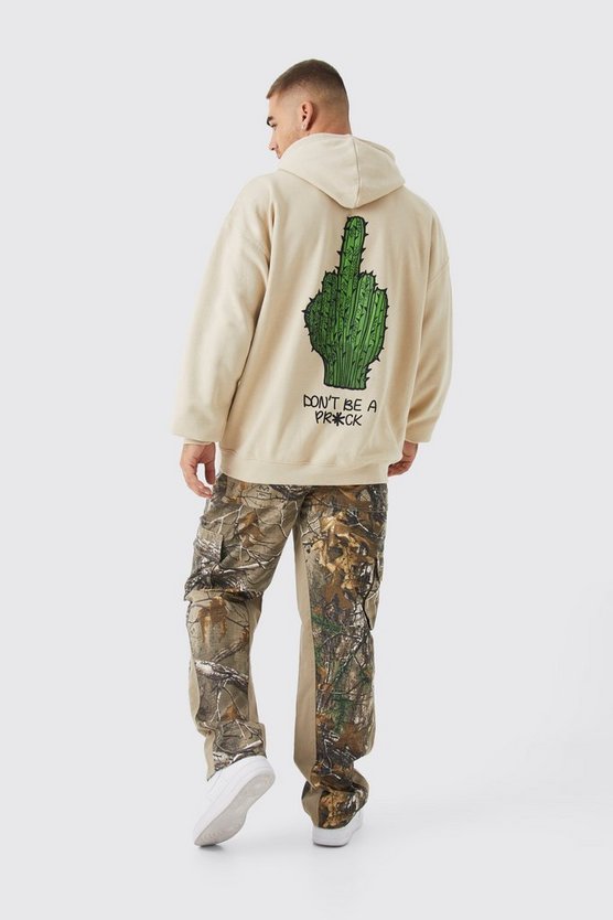 Oversize Hoodie mit Don‘t Be A Prick Print