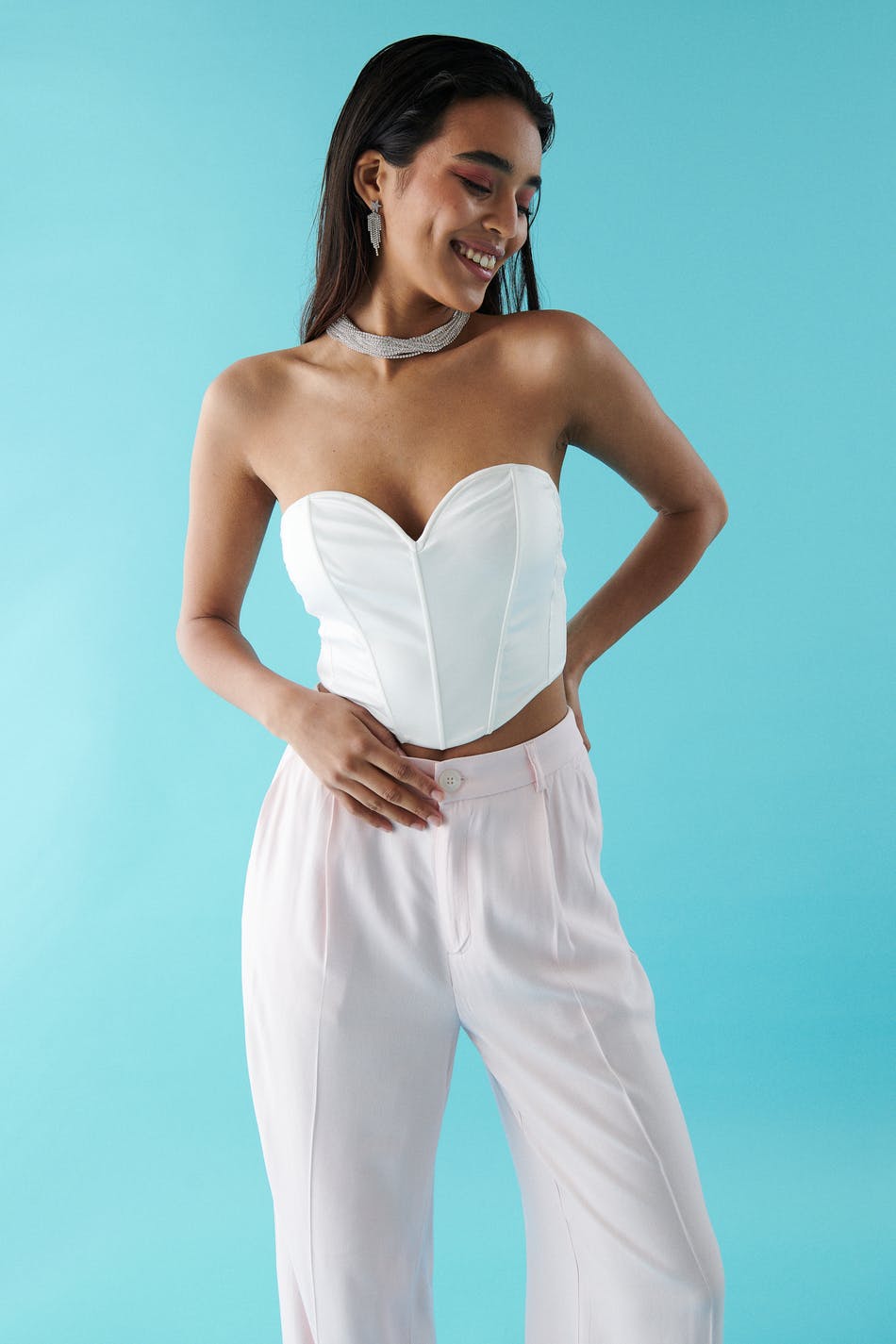 Deep v corset