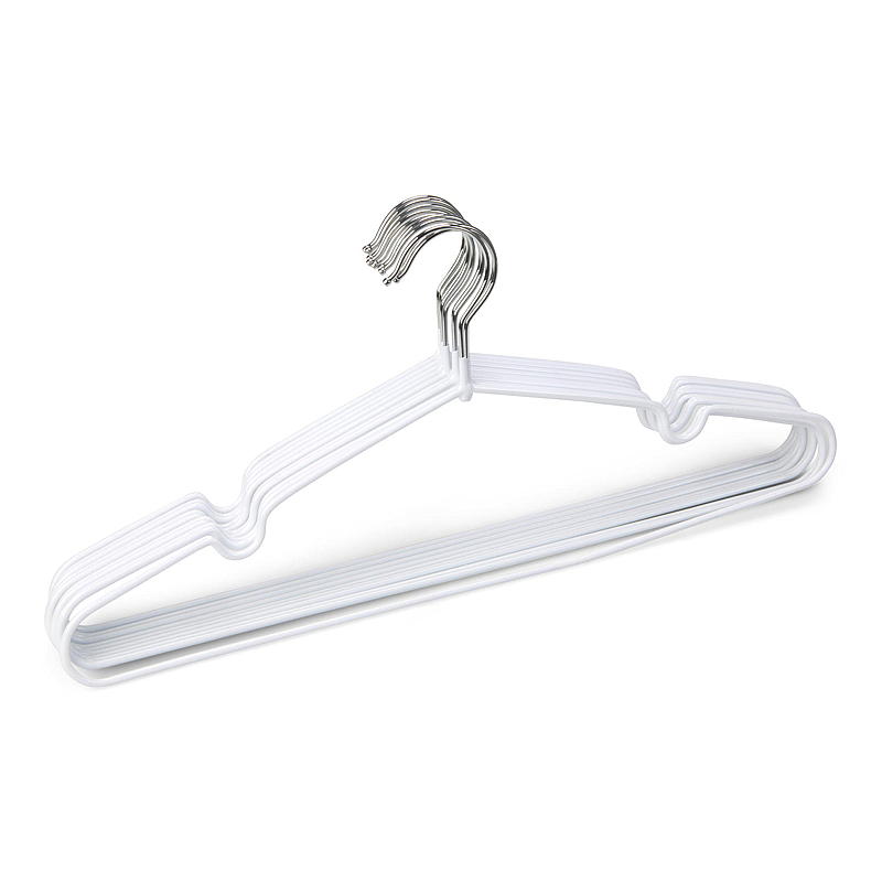 Home Kleshenger 10-pk pvc belagt metall hvit