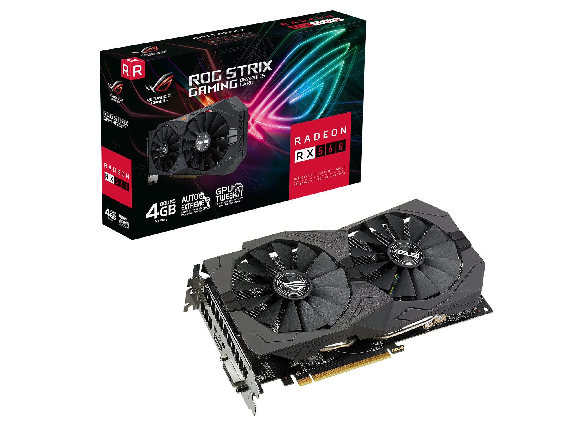 Asus ROG-STRIX-RX560-4G-V2-GAMING Grafikkarte (4 GB)