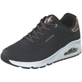 Skechers Uno Shimmer Away Sneaker in schwarz