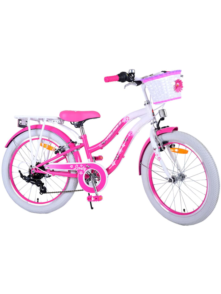 Volare Kinderfahrrad Lovely Fahrrad für Mädchen 20 Zoll Kinderrad in Rosa 6 Jahre günstig kaufen onesize