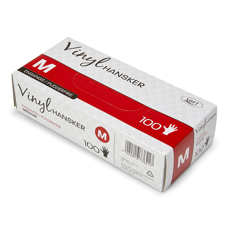 Soft Engangshansker M 100-pk, vinyl
