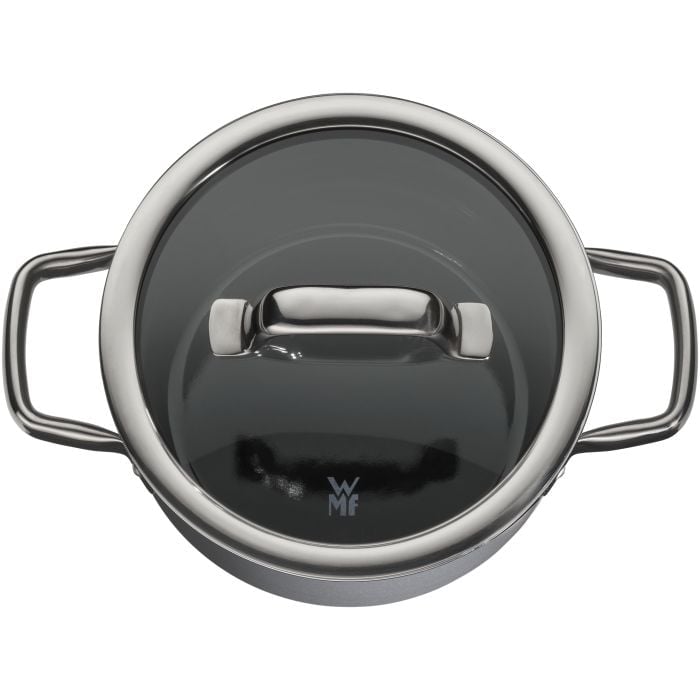 WMF Fusiontec Mineral Kochtopf mit Deckel, 16cm, Platinum