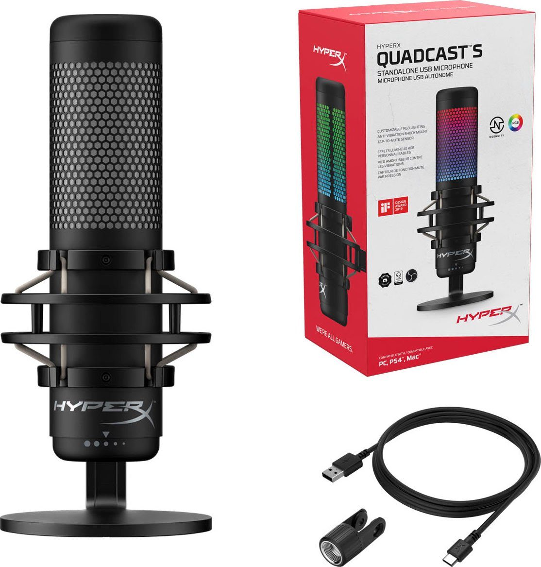 HyperX Mikrofon QuadCast S