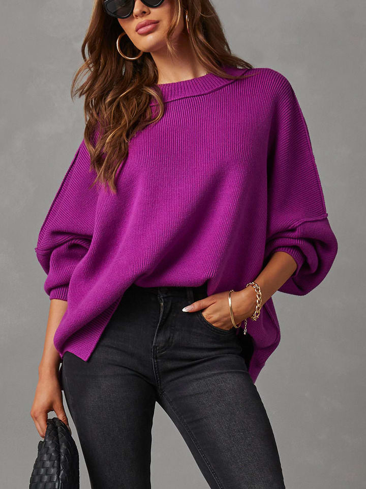 Milan Kiss Pullover in Aubergine günstig kaufen