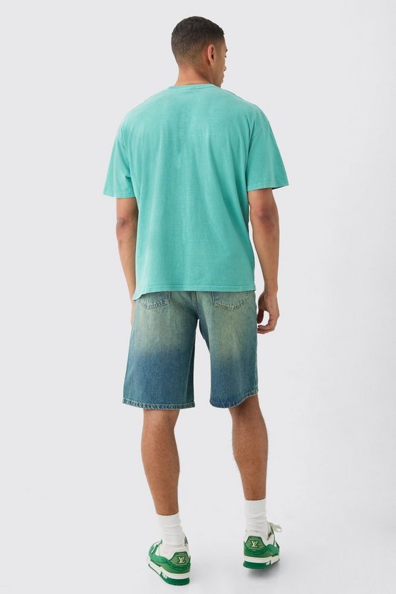 Oversize T-Shirt mit Astronaut-Print