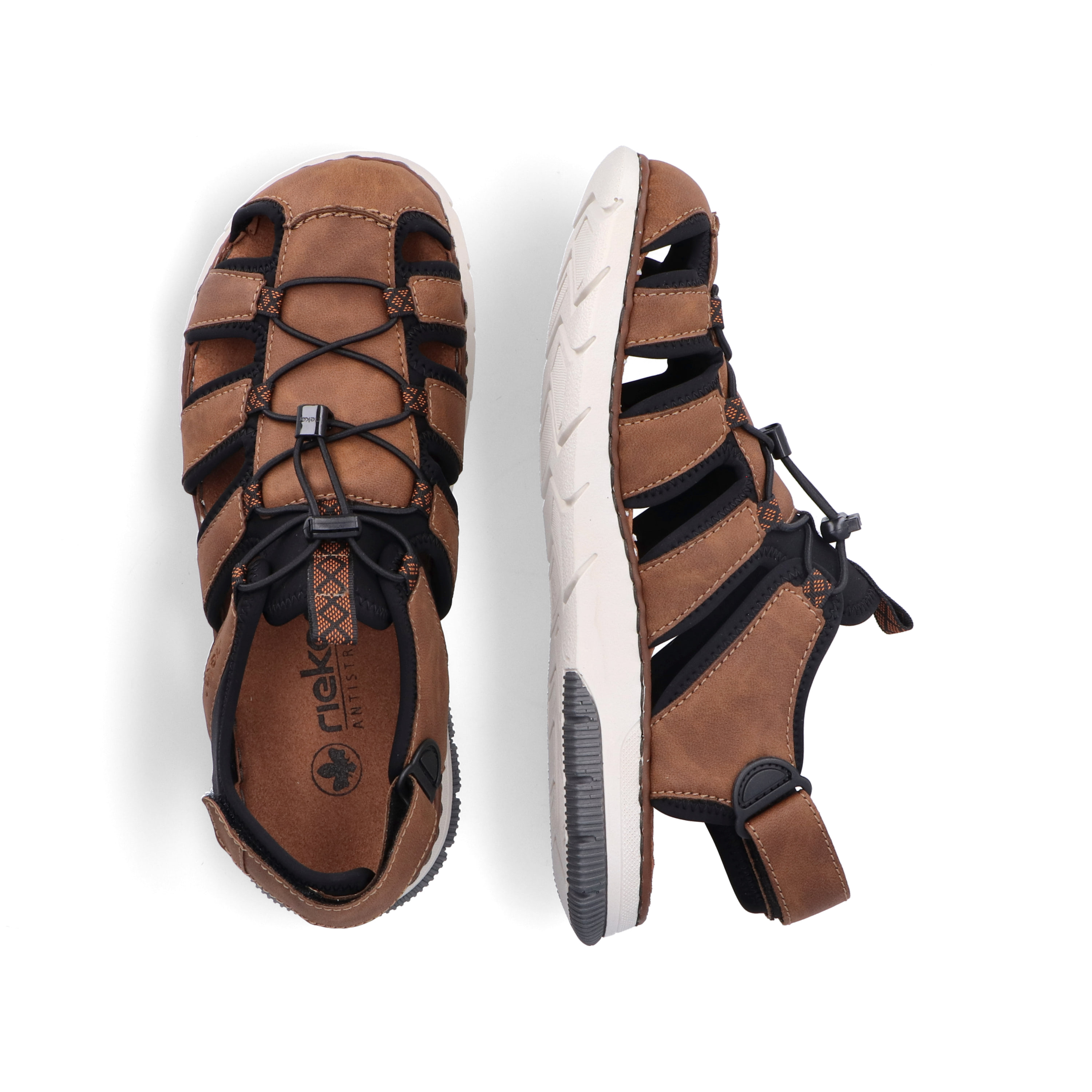 Rieker Herren Trekkingsandalen nussbraun